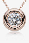 Adored 1 Carat Moissanite Pendant 925 Sterling Silver Necklace Moissanite - Tophatter Daily Deals