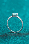 925 Sterling Silver Moissanite Solitaire Ring Moissanite - Tophatter Daily Deals