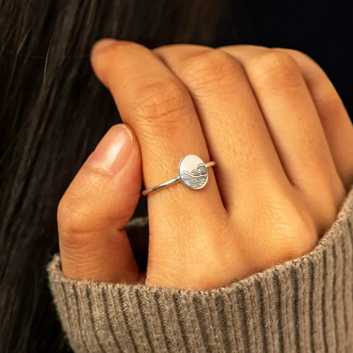 925 Sterling Silver Signet Ring Rings - Tophatter Daily Deals