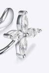 Inlaid Zircon 925 Sterling Silver Single Cuff Earring Earrings - Tophatter Daily Deals