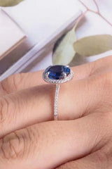 2 Carat Moissanite Pigeon Egg Ring Moissanite - Tophatter Daily Deals