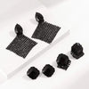 Geometric Zircon Alloy Earrings Earrings - Tophatter Daily Deals