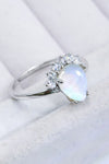 925 Sterling Silver Moonstone Ring Moonstone - Tophatter Daily Deals