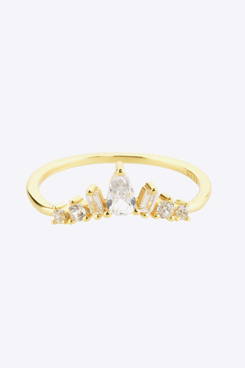 Zircon 925 Sterling Silver Ring Rings - Tophatter Daily Deals