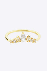 Zircon 925 Sterling Silver Ring Rings - Tophatter Daily Deals