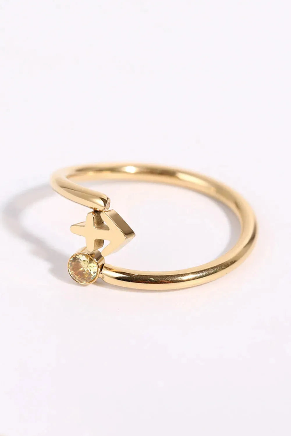 Constellation Stainless Steel Bypass Ring Sagittarius One Size Rings - Tophatter Daily Deals