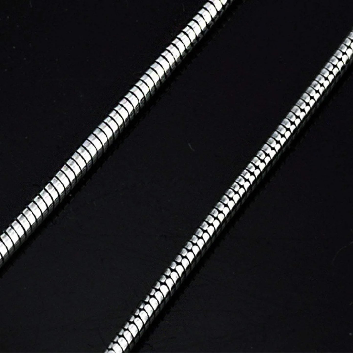 21.7" Snake Chain 925 Sterling Silver Necklace Necklaces - Tophatter Daily Deals