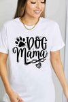 Simply Love Simply Love Full Size DOG MAMA Graphic Cotton T-Shirt Bleach Women's T-Shirts - Tophatter Daily Deals