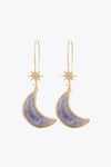 Resin Moon Drop Earrings Earrings - Tophatter Daily Deals