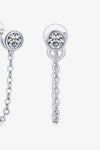 Inlaid Moissanite Chain Earrings Moissanite - Tophatter Daily Deals