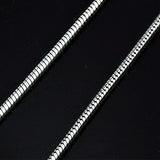 19.7" Snake Chain 925 Sterling Silver Necklace Necklaces - Tophatter Daily Deals