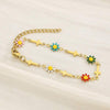 Flower & Cross Stainless Steel Bracelet Bracelets - Tophatter Daily Deals