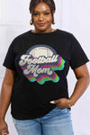 Simply Love Full Size FOOTBALL MOM Graphic Cotton Tee Women's T-Shirts - Tophatter Daily Deals