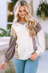 Color Block Exposed Seam Blouse Blouses - Tophatter Daily Deals