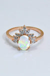 Best Of Me 925 Sterling Silver Opal Ring Opal - Tophatter Daily Deals