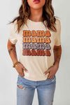 MAMA Graphic Cuffed Sleeve Tee Women's T-Shirts - Tophatter Daily Deals