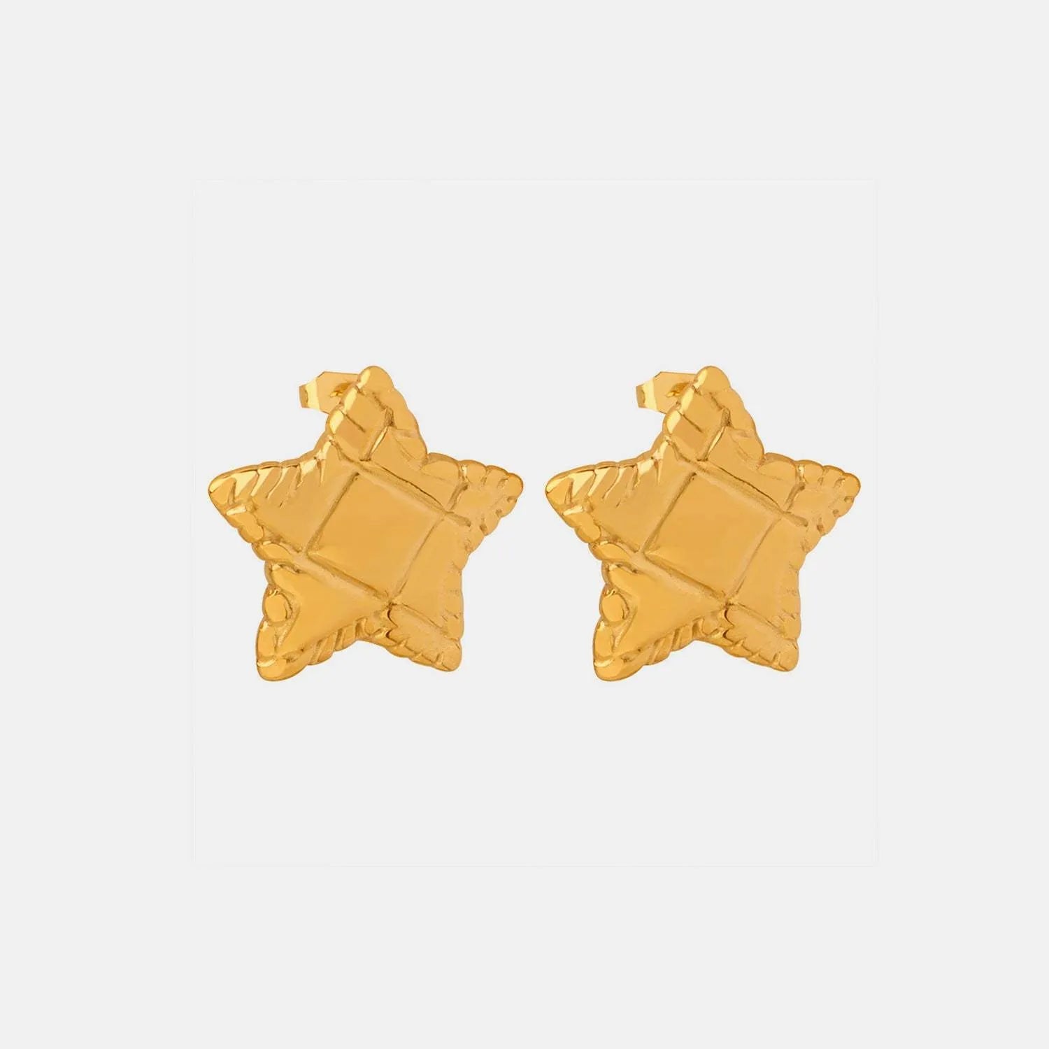 Titanium Steel Star Stud Earrings Earrings - Tophatter Daily Deals