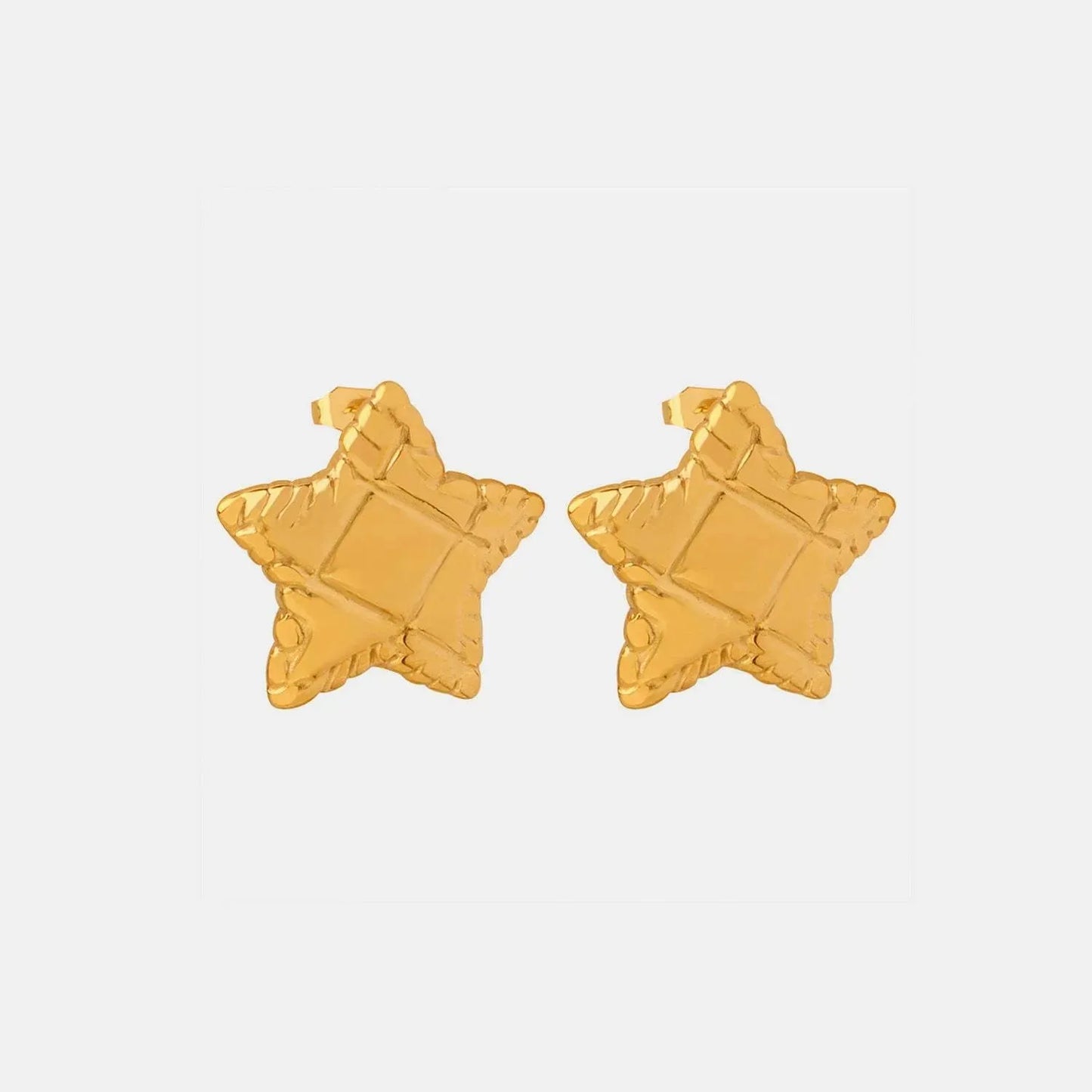 Titanium Steel Star Stud Earrings Earrings - Tophatter Daily Deals