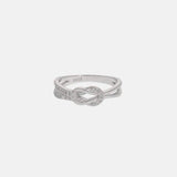 Zircon 925 Sterling Silver Ring Silver Rings - Tophatter Daily Deals