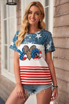 Stars and Stripes Graphic Tee Women's T-Shirts - Tophatter Daily Deals