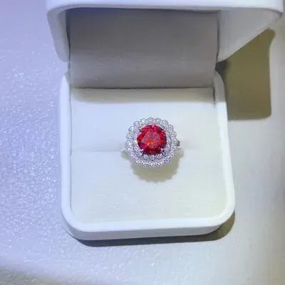 2 Carat Moissanite 925 Sterling Silver Ring Moissanite - Tophatter Daily Deals