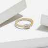 925 Sterling Silver Two Strand Twisted Knot Ring Rings - Tophatter Daily Deals