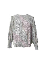 Round Neck Lantern Sleeve Blouse Blouses - Tophatter Daily Deals