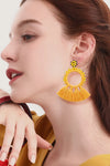 Bead Detail Tassel Dangle Earrings Earrings - Tophatter Daily Deals