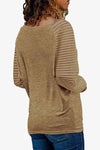 V-Neck Long Raglan Sleeve Top - Tophatter Deals