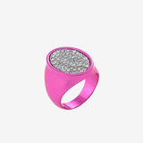 Geometric Glass Stone Alloy Ring Style B One Size Rings - Tophatter Daily Deals