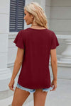 V-Neck Short Sleeve T-Shirt Women's T-Shirts - Tophatter Daily Deals