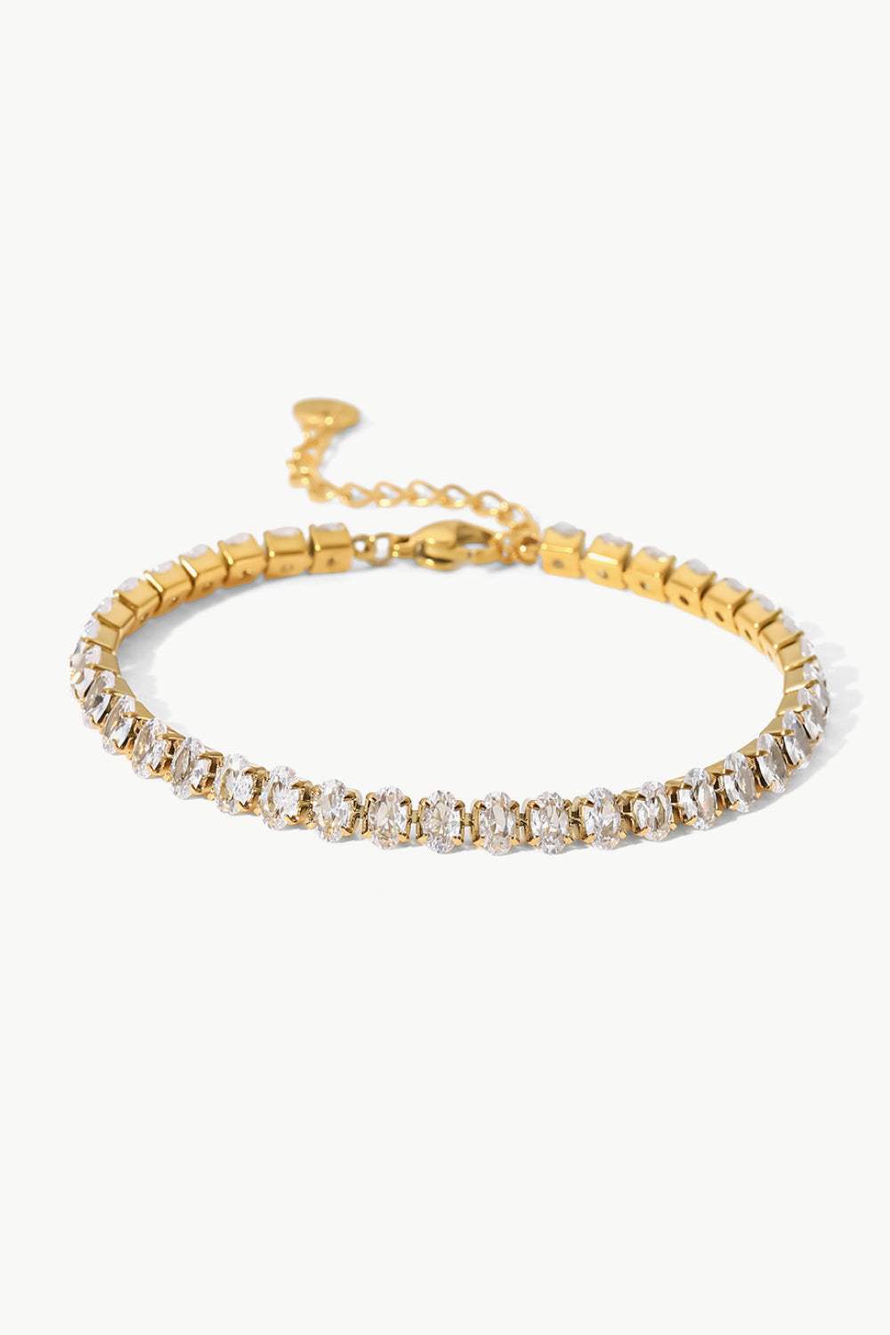 Inlaid Zircon 18K Gold Plated Bracelet Bracelets - Tophatter Daily Deals