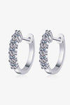 1 Carat Moissanite Hoop Earrings Moissanite - Tophatter Daily Deals