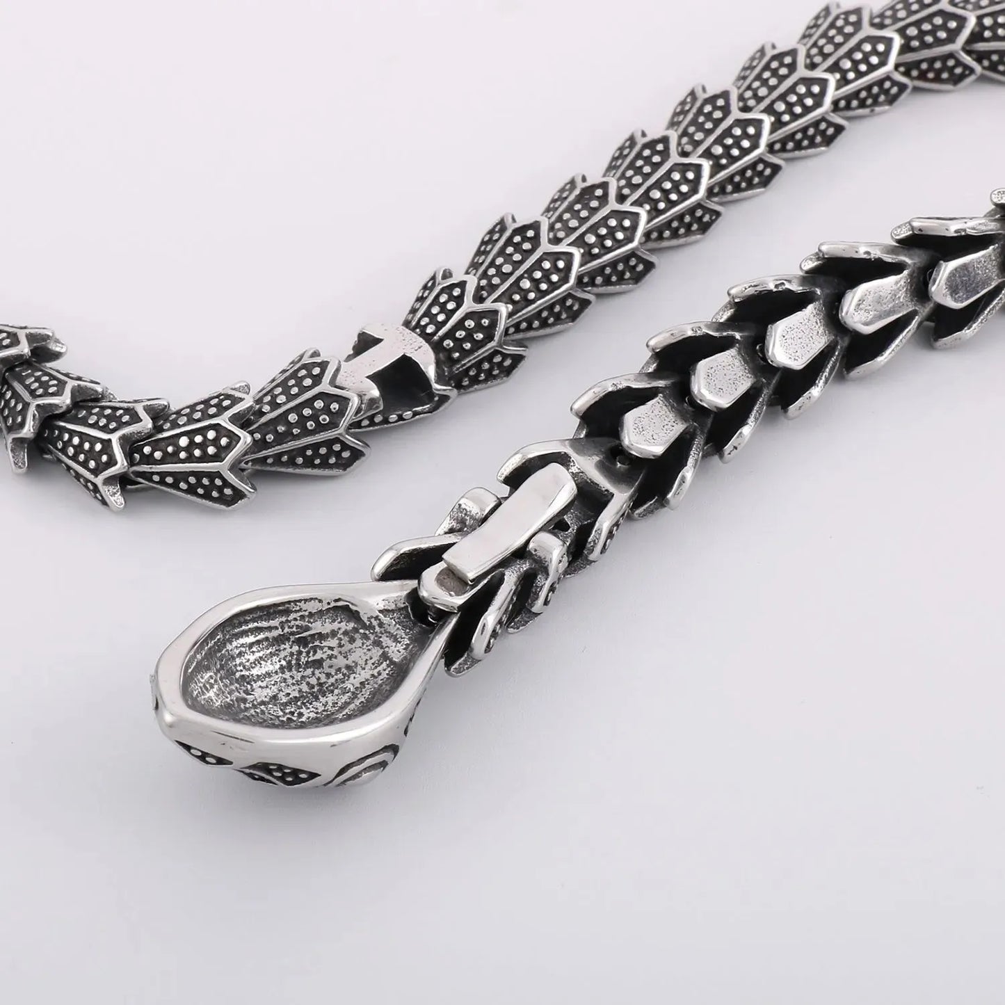 Stainless Steel Snake Shape Necklace Necklaces - Tophatter Daily Deals