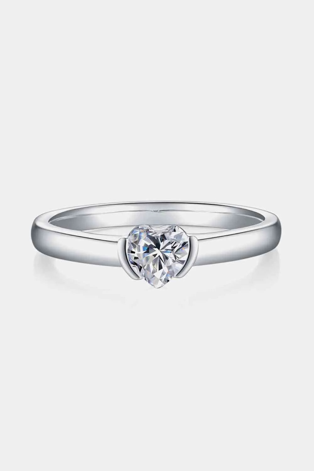 Moissanite 925 Sterling Silver Solitaire Ring Moissanite - Tophatter Daily Deals