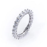 2 Piece Zircon 925 Sterling Silver Ring Rings - Tophatter Daily Deals