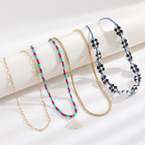 Copper Multi-Layered Shell Bead Necklace Necklaces - Tophatter Daily Deals