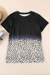 Printed Short Sleeve Round Neck Tee Women's T-Shirts - Tophatter Daily Deals