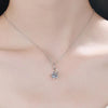 2 Carat Moissanite 925 Sterling Silver Necklace Silver One Size Moissanite - Tophatter Daily Deals