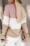 Color Block Dropped Shoulder Blouse Blouses - Tophatter Daily Deals