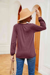 V-Neck Long Sleeve T-Shirt Women's T-Shirts - Tophatter Daily Deals