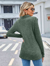 Ribbed Notched Long Sleeve T-Shirt with Pocket Women's T-Shirts - Tophatter Daily Deals