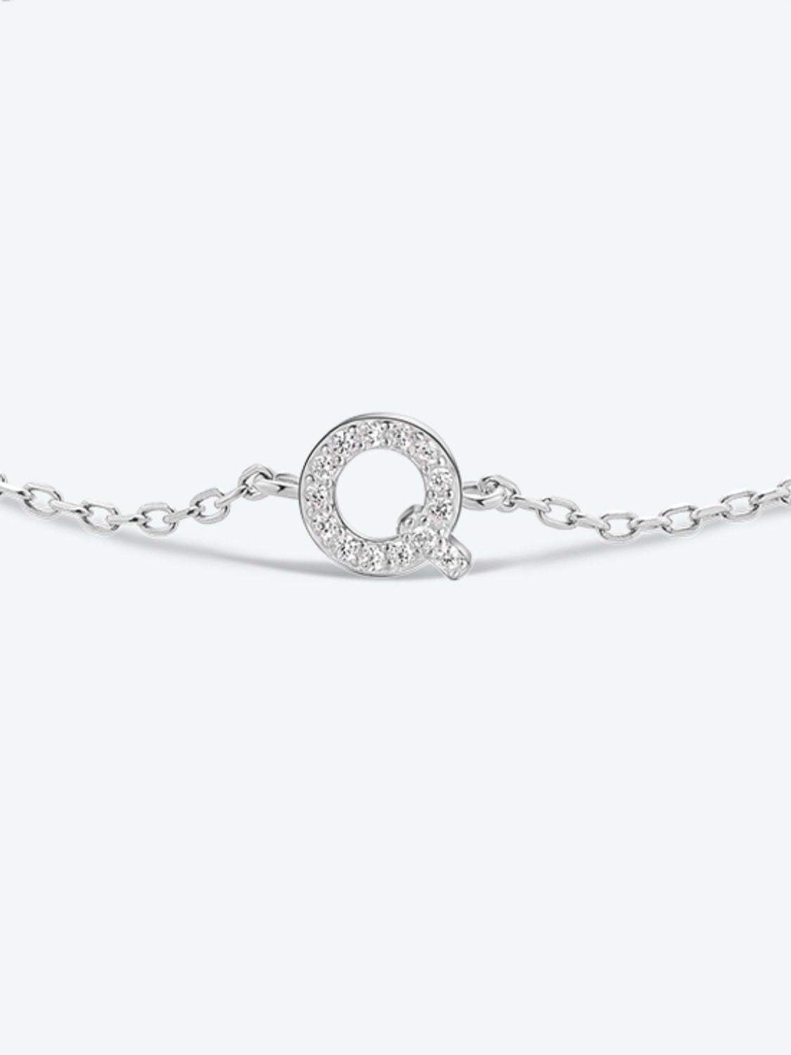 Q To U Zircon 925 Sterling Silver Bracelet Bracelets - Tophatter Daily Deals