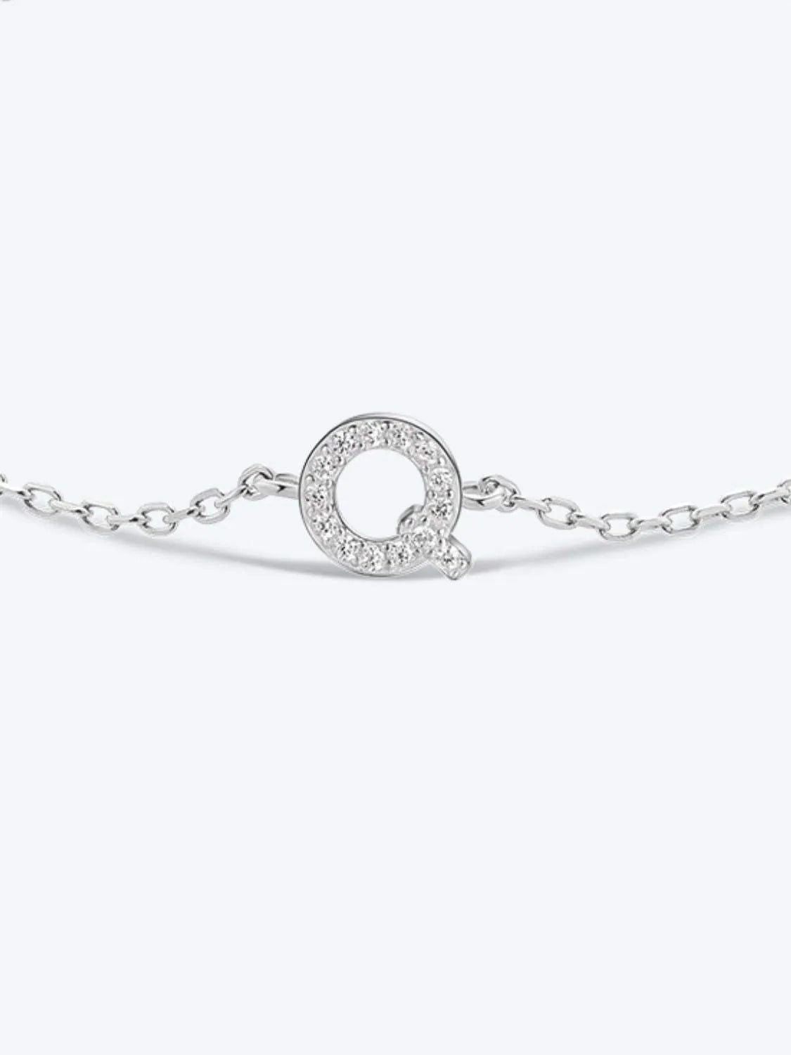 Q To U Zircon 925 Sterling Silver Bracelet Bracelets - Tophatter Daily Deals