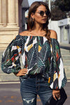 Off-Shoulder Balloon Sleeve Top Blouses - Tophatter Daily Deals