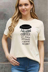 Simply Love Full Size Slogan Graphic Cotton Tee Ivory Women's T-Shirts - Tophatter Daily Deals