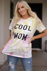 Tie-Dye COOL MOM Tee Shirt Women's T-Shirts - Tophatter Daily Deals