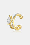 Inlaid Zircon Single Cuff Earring Gold One Size Earrings - Tophatter Daily Deals