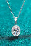 Be The One 1 Carat Moissanite Pendant Necklace Silver One Size Moissanite - Tophatter Daily Deals