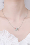 Moissanite Butterfly Pendant Necklace Moissanite - Tophatter Daily Deals